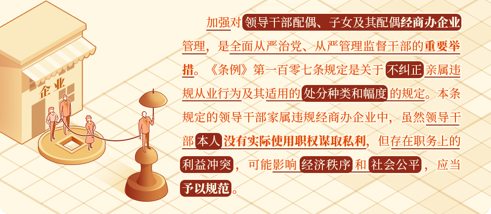 黨紀學習教育 | 對配偶、子女及其配偶違規從業行為，黨員干部應當予以糾正